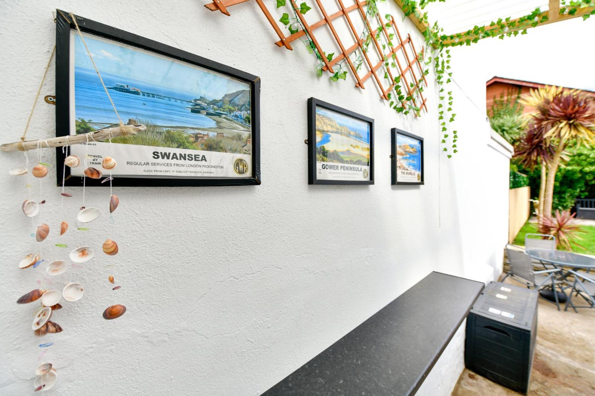 Free Parking - Heart Of The City - Superb Townhouse & Garden - Peaceful Area But Only 5Min Walk To Beach, Shops, Bars, Arena, Marina, Parks Swansea Dış mekan fotoğraf